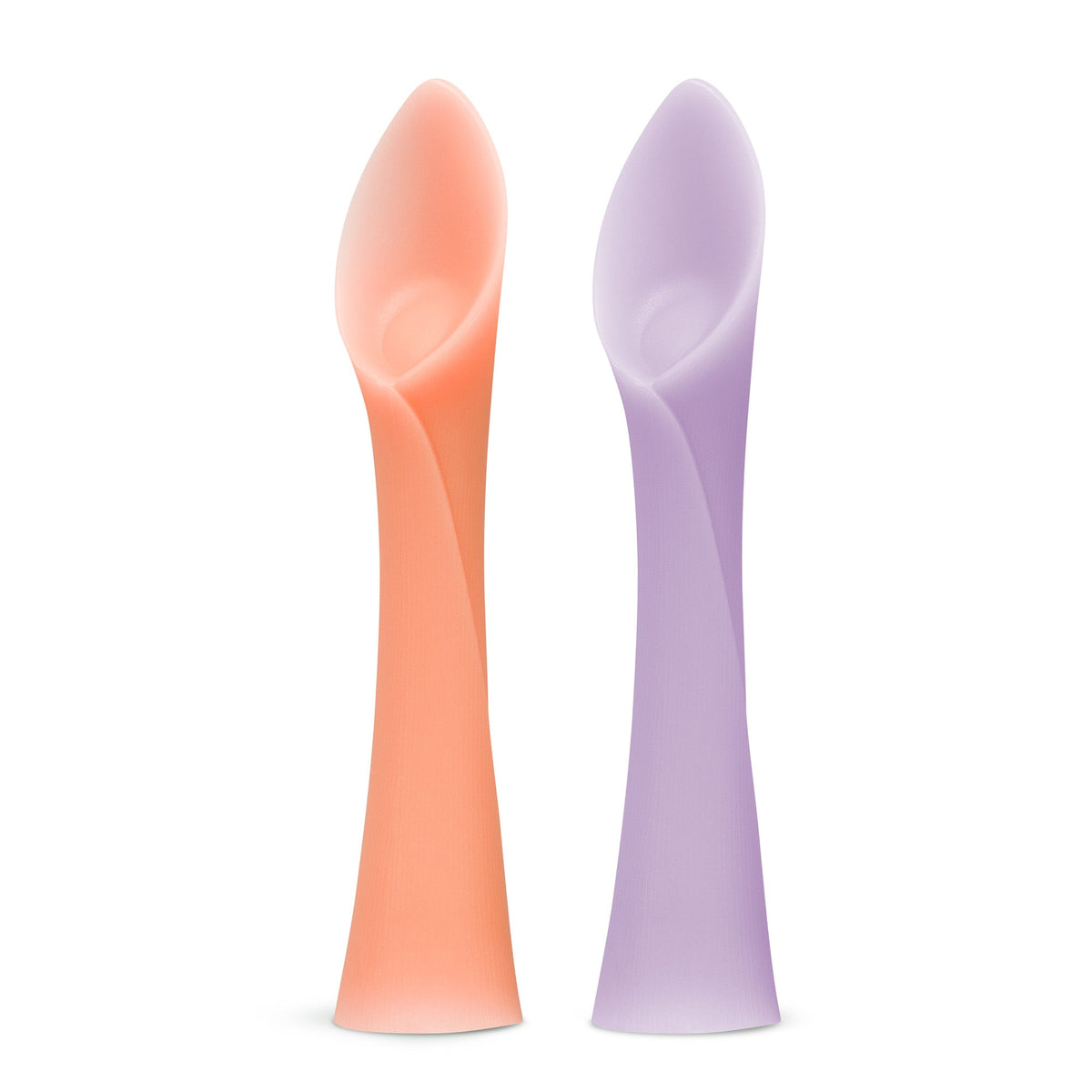 Olababy Silicone Infant Spoons for Baby-Led Weaning (2-Pack)