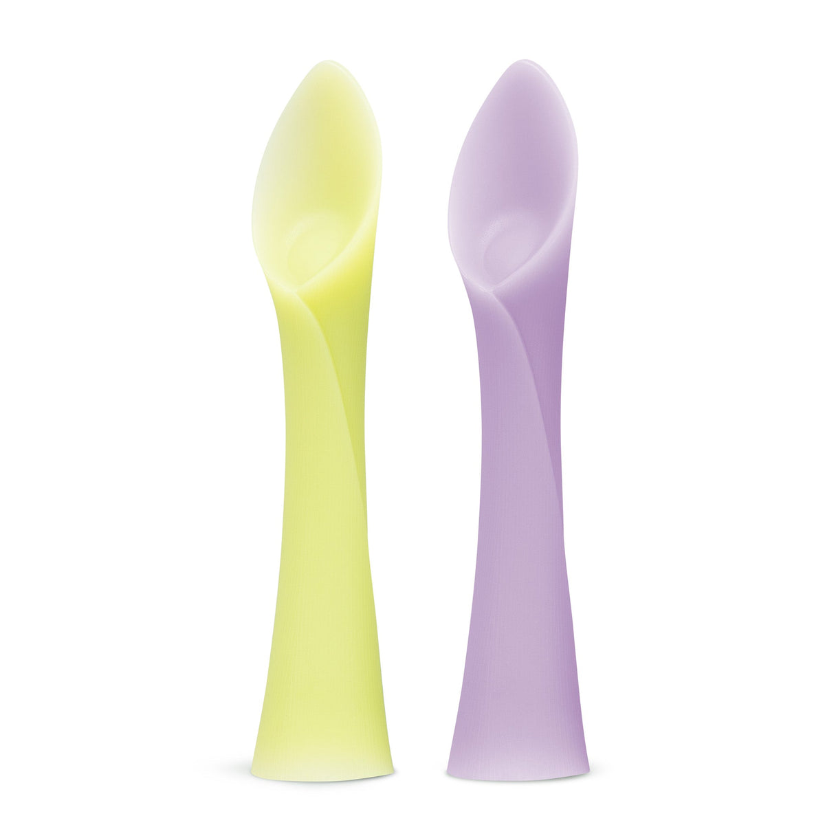 Olababy Silicone Infant Spoons for Baby-Led Weaning (2-Pack)