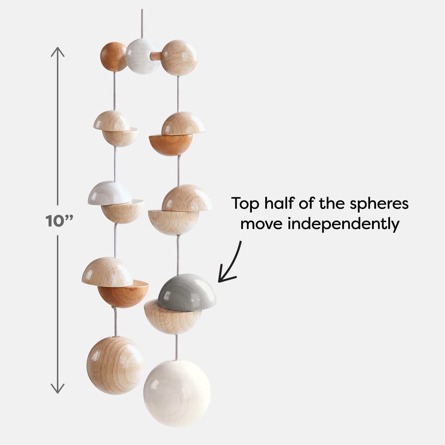 HABA Eco-Friendly Minimalist Wooden Baby Mobile Dots