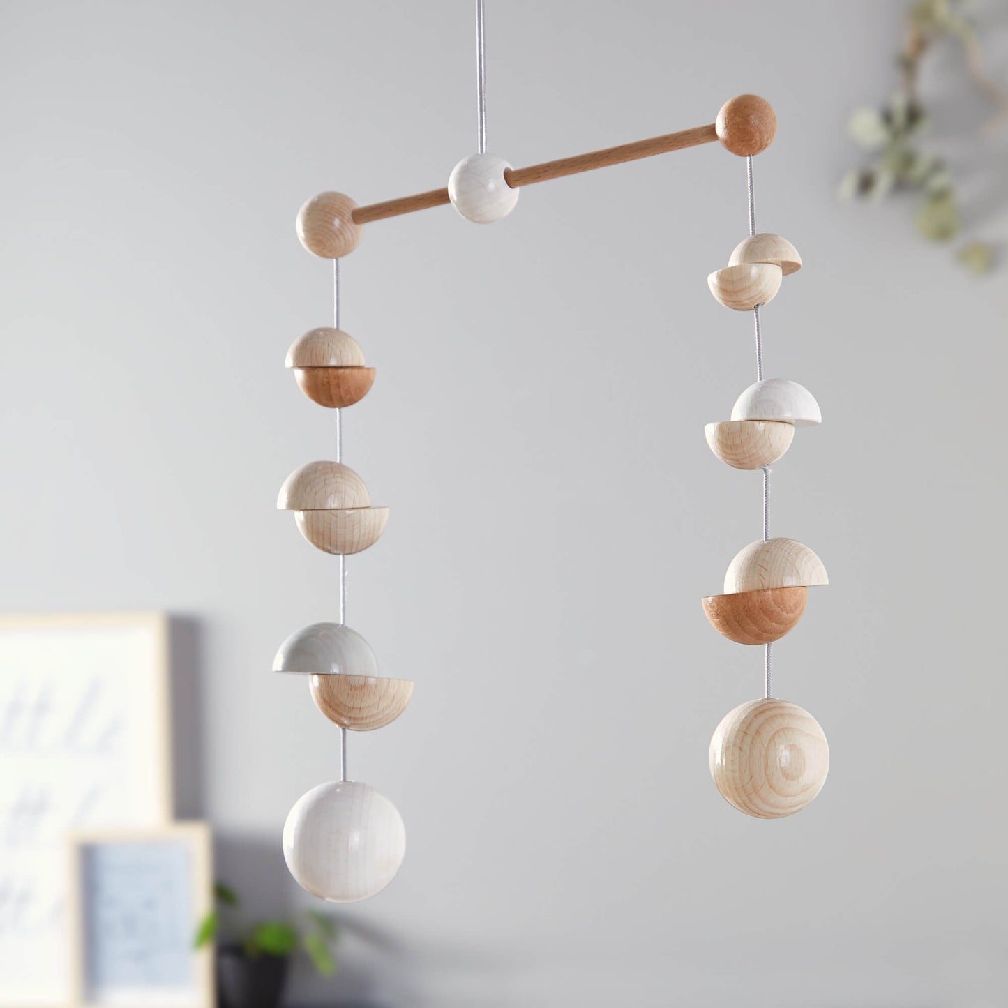 HABA Eco-Friendly Minimalist Wooden Baby Mobile Dots