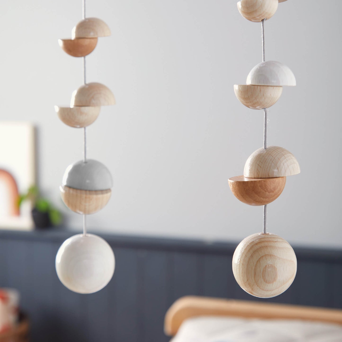 HABA Eco-Friendly Minimalist Wooden Baby Mobile Dots