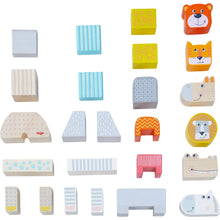 Load image into Gallery viewer, HABA Wooden Eco-Friendly Animal Parade Blocks
