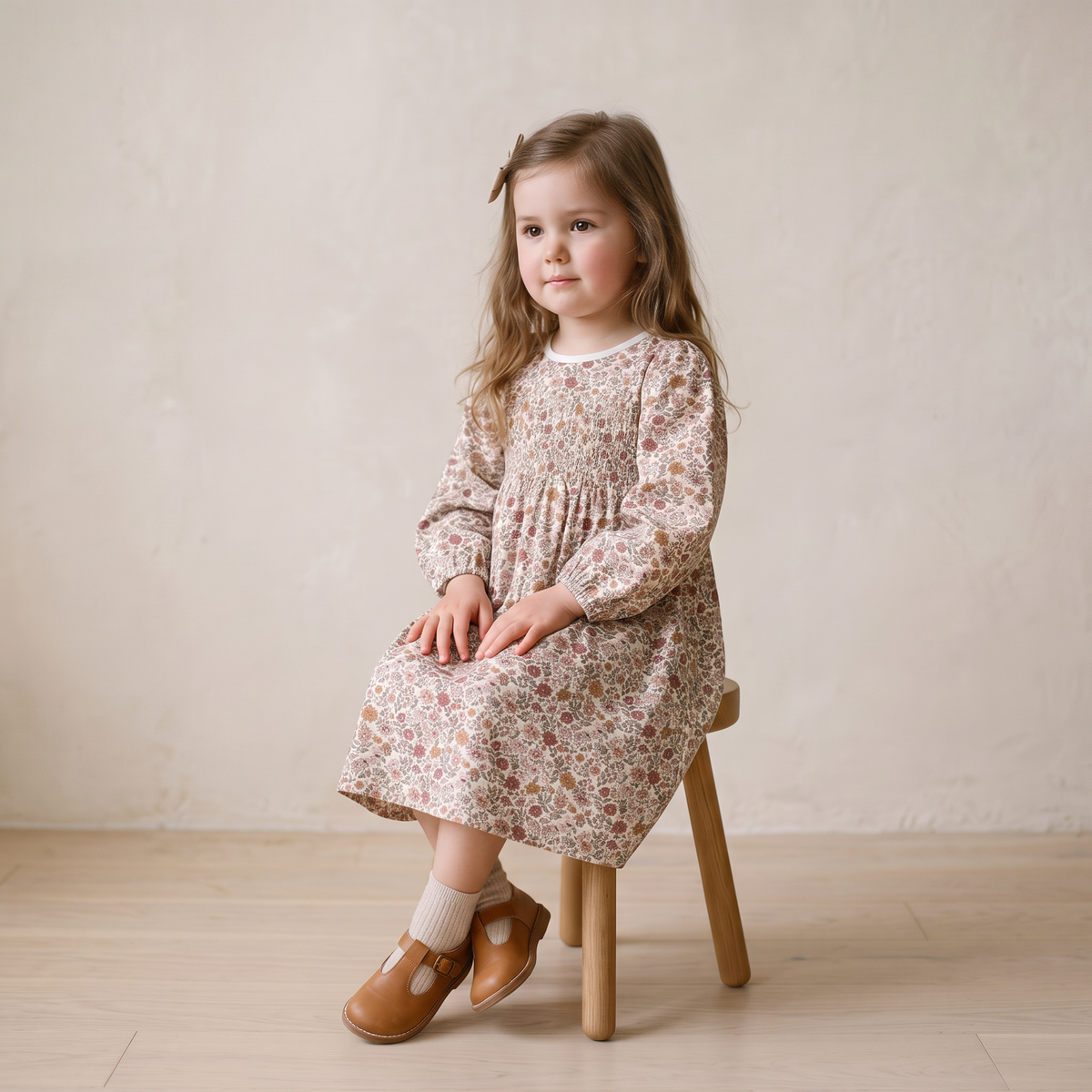 Organic Cotton Smocked Sundress for Babies & Toddlers – Woodland Sprig