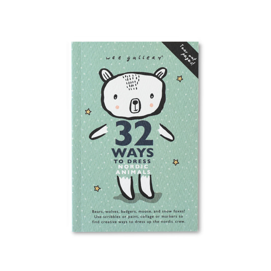 Wee Gallery 32 Ways to Dress Nordic Animals – Kids' Activity & Coloring Book