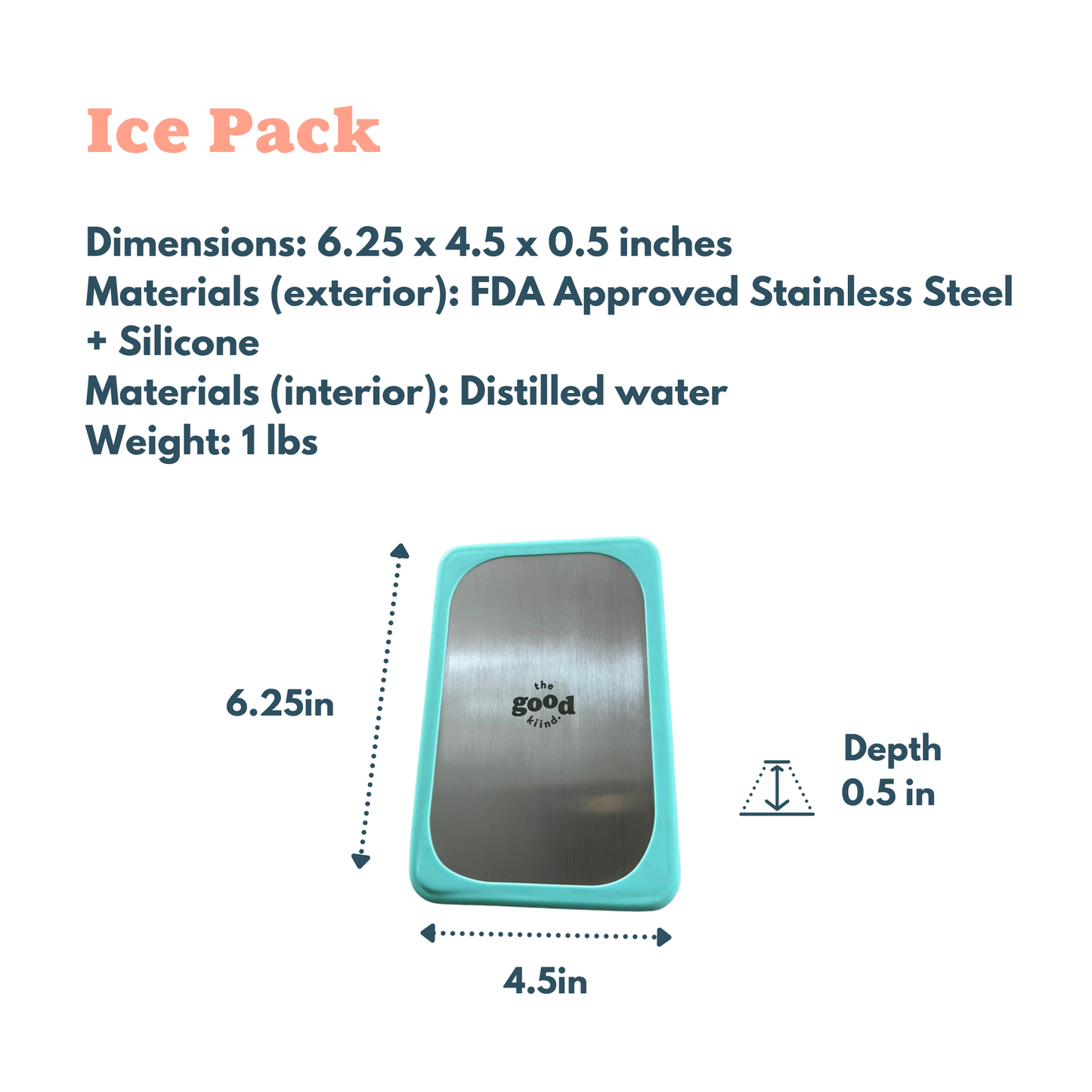 The Good Kiind Eco-Friendly Stainless Steel Ice Pack