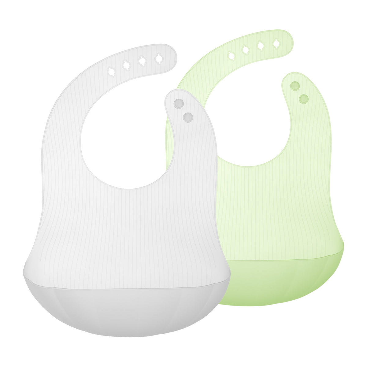 Olababy Silicone Bib with Pocket, Waterproof, Adjustable, 6 Months+
