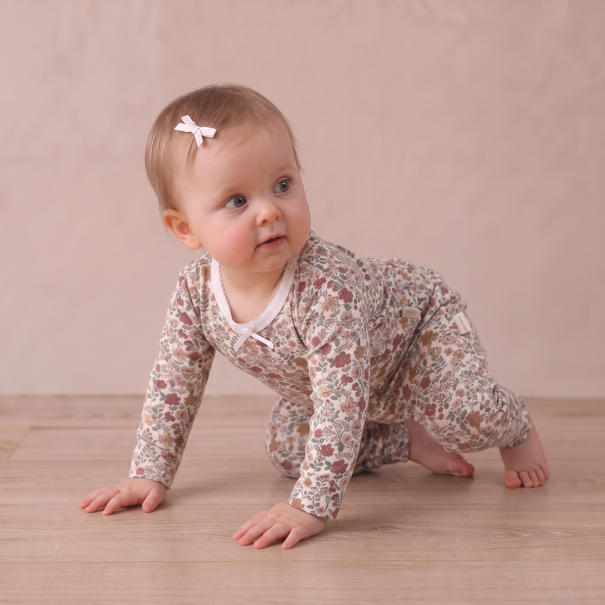 Organic Bodysuit & Foldover Pants Set for Babies – Woodland Sprig