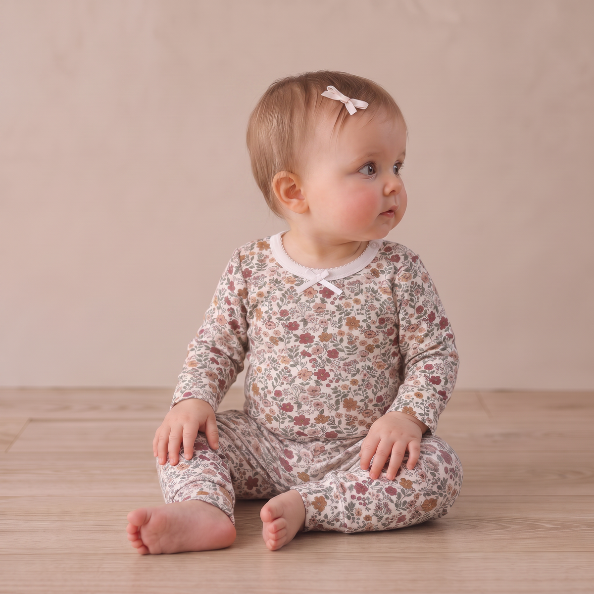 Organic Bodysuit & Foldover Pants Set for Babies – Woodland Sprig