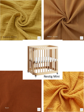 Load image into Gallery viewer, Nestig Mini Crib Custom Made Fitted Sheet - Organic Cotton Double Gauze
