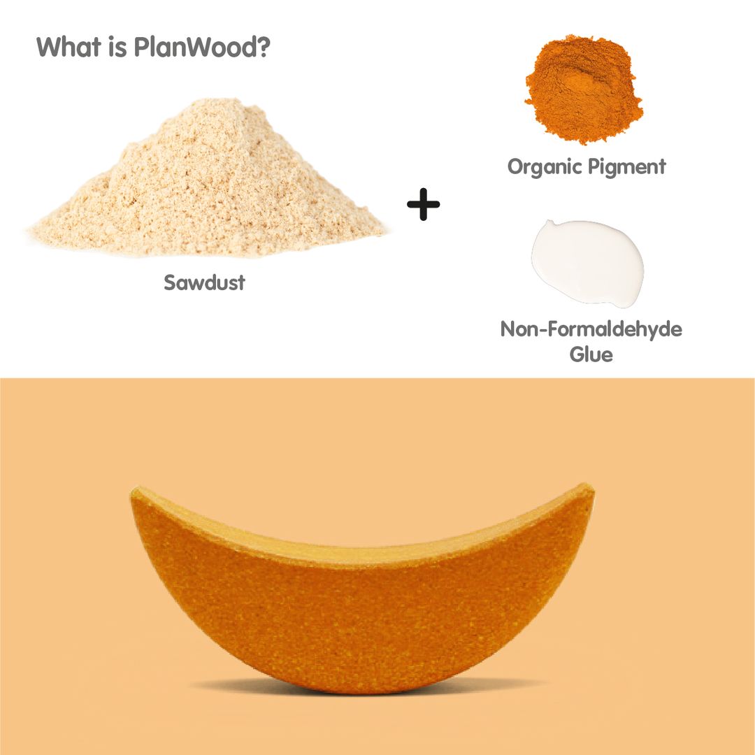 PlanToys Assorted Wooden Fruits & Vegetables Set: Eco-Friendly, Non-Toxic Pretend Play Food