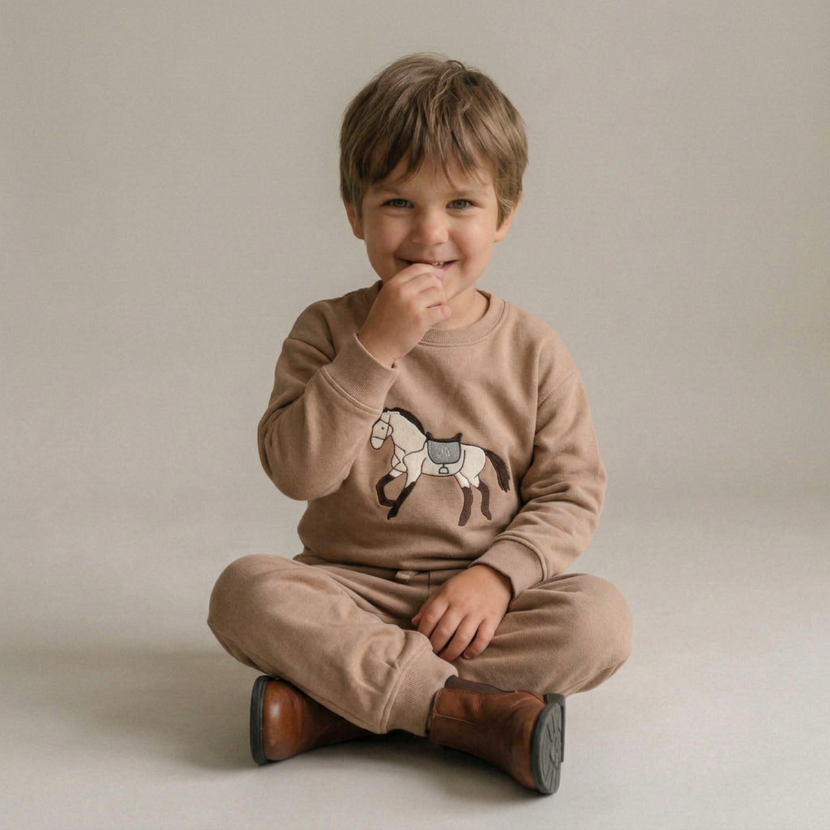 Organic Fleece Sweatshirt for Babies & Toddlers – Horse