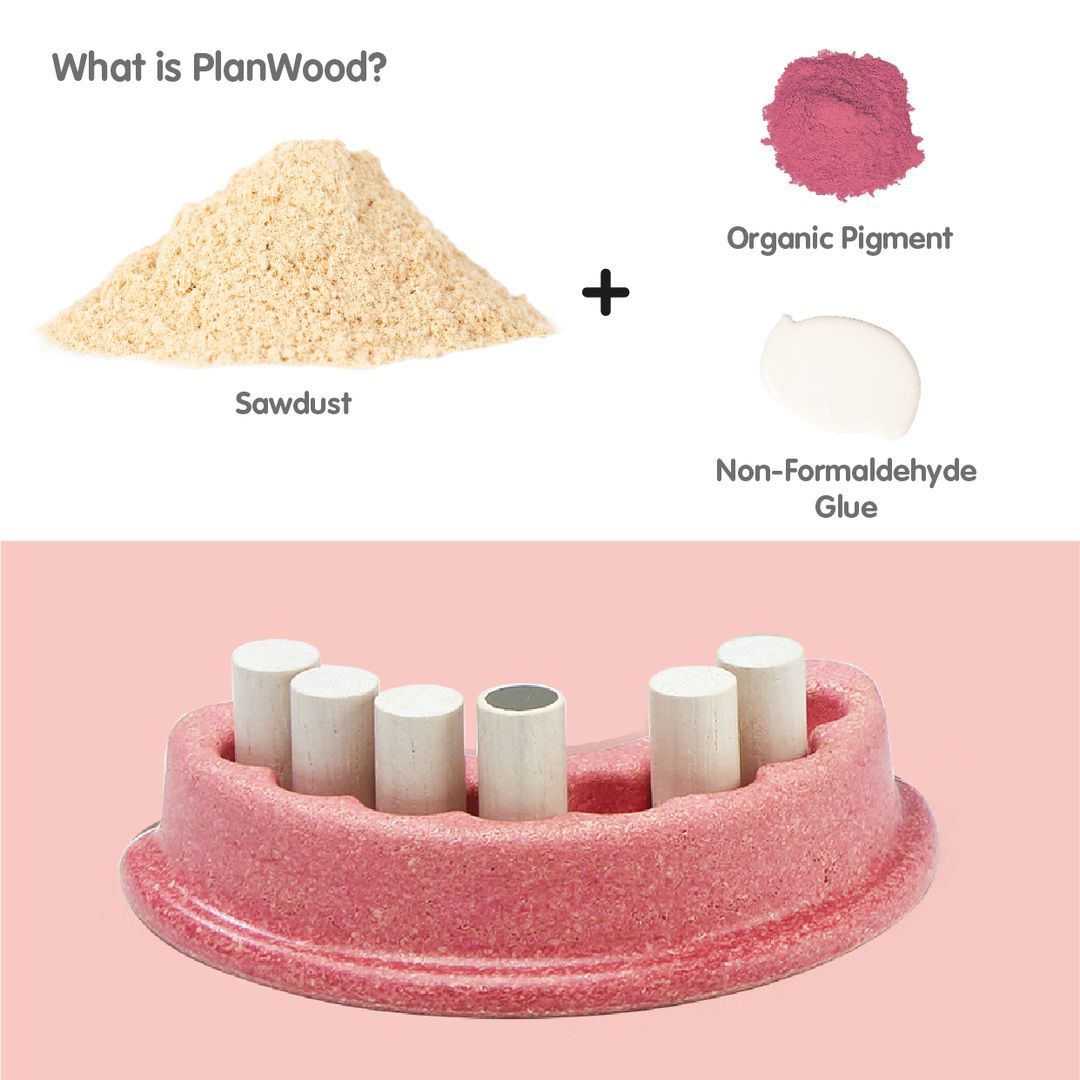 PlanToys Sustainable Wooden Dentist Pretend Play Set