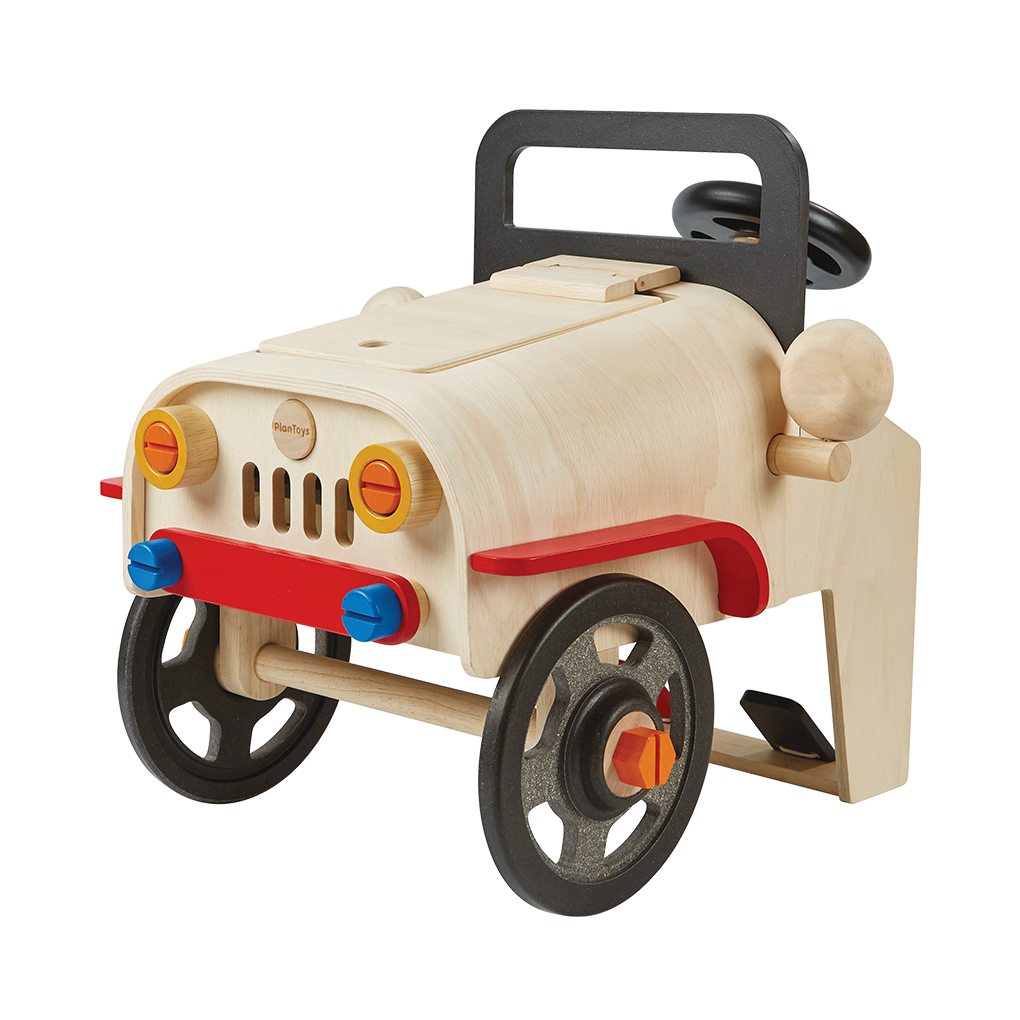 PlanToys Eco-Friendly Wooden Motor Mechanic Pretend Play Toy