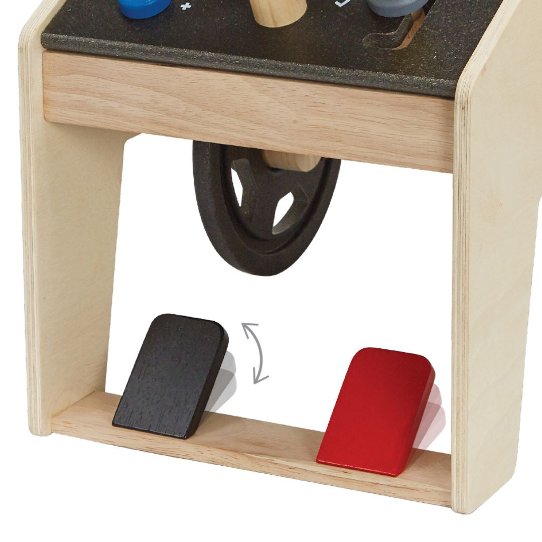 PlanToys Eco-Friendly Wooden Motor Mechanic Pretend Play Toy