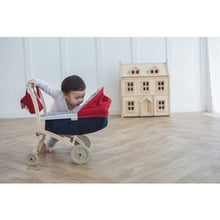 Load image into Gallery viewer, PlanToys Eco-Friendly Wooden Doll Stroller Toy
