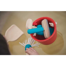 Load image into Gallery viewer, PlanToys Eco-Friendly Wooden Pretend Play Cleaning Set
