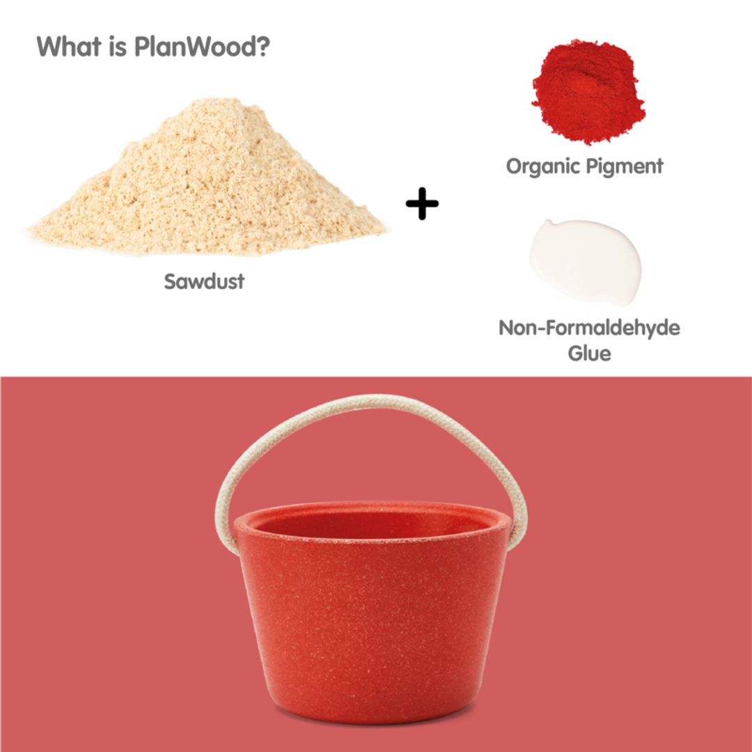 PlanToys Eco-Friendly Wooden Pretend Play Cleaning Set