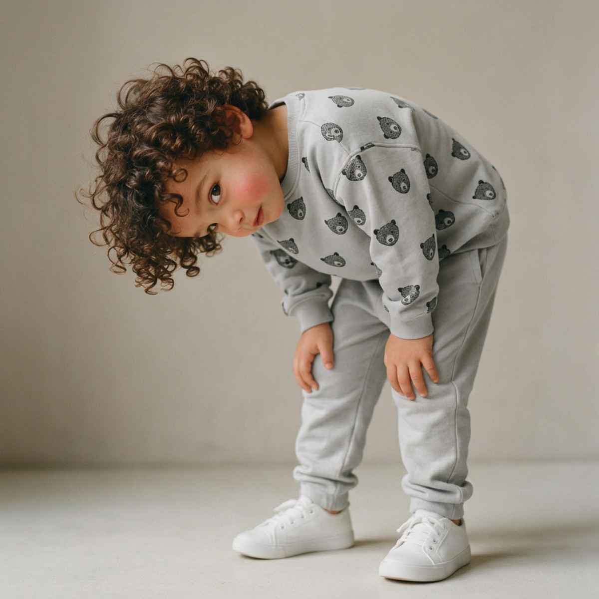Organic Fleece Sweatshirt for Babies & Toddlers – Woodland Bear