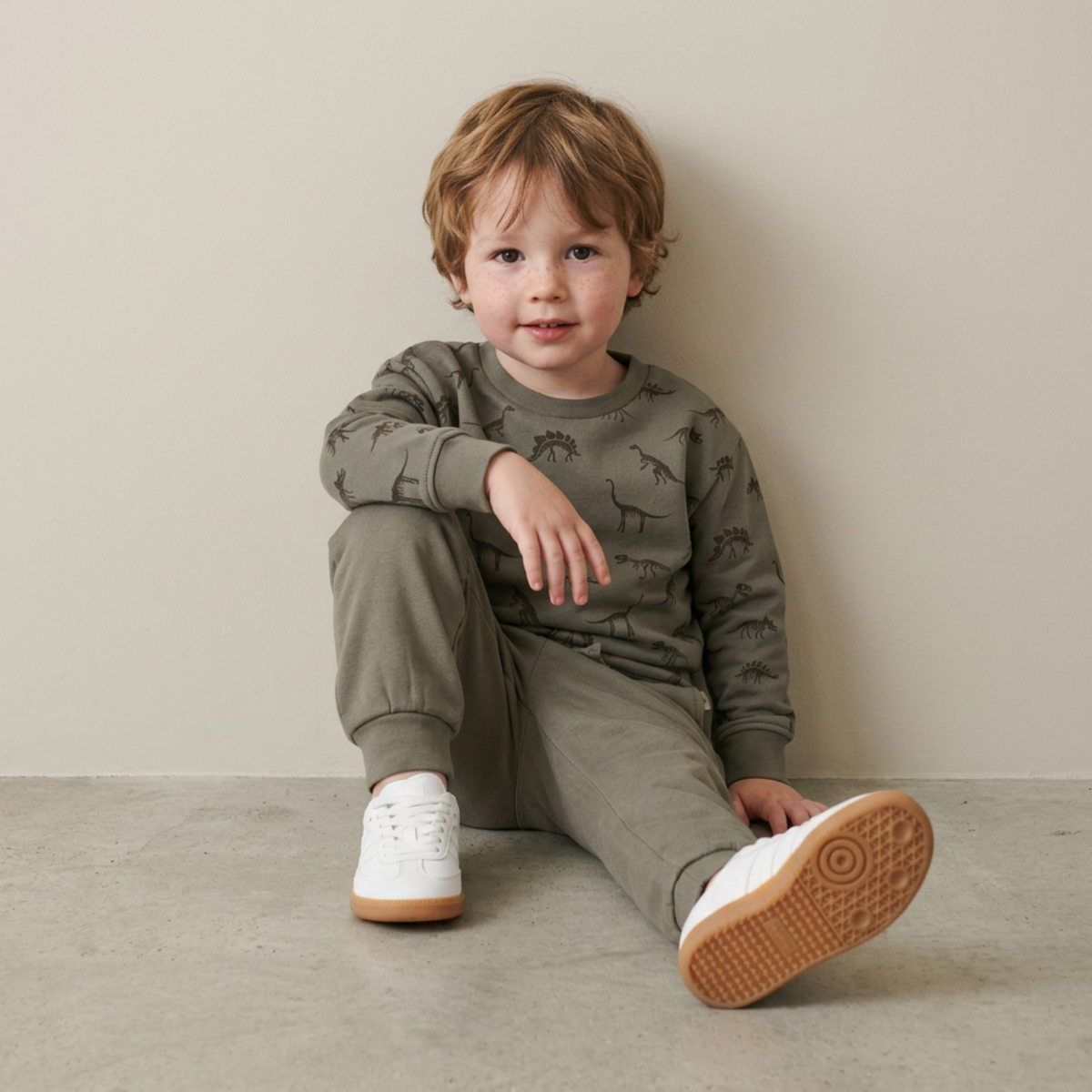 Organic Fleece Jogger Pants for Babies & Toddlers – Olive