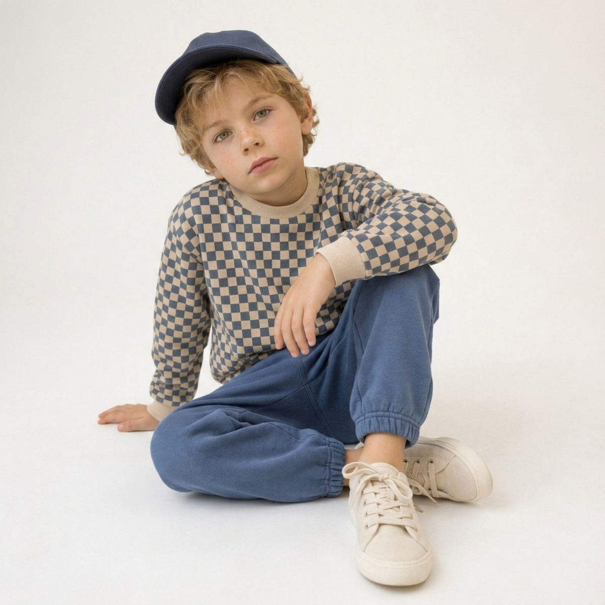 Organic Cotton Twill Jogger Pants for Babies & Toddlers – Navy