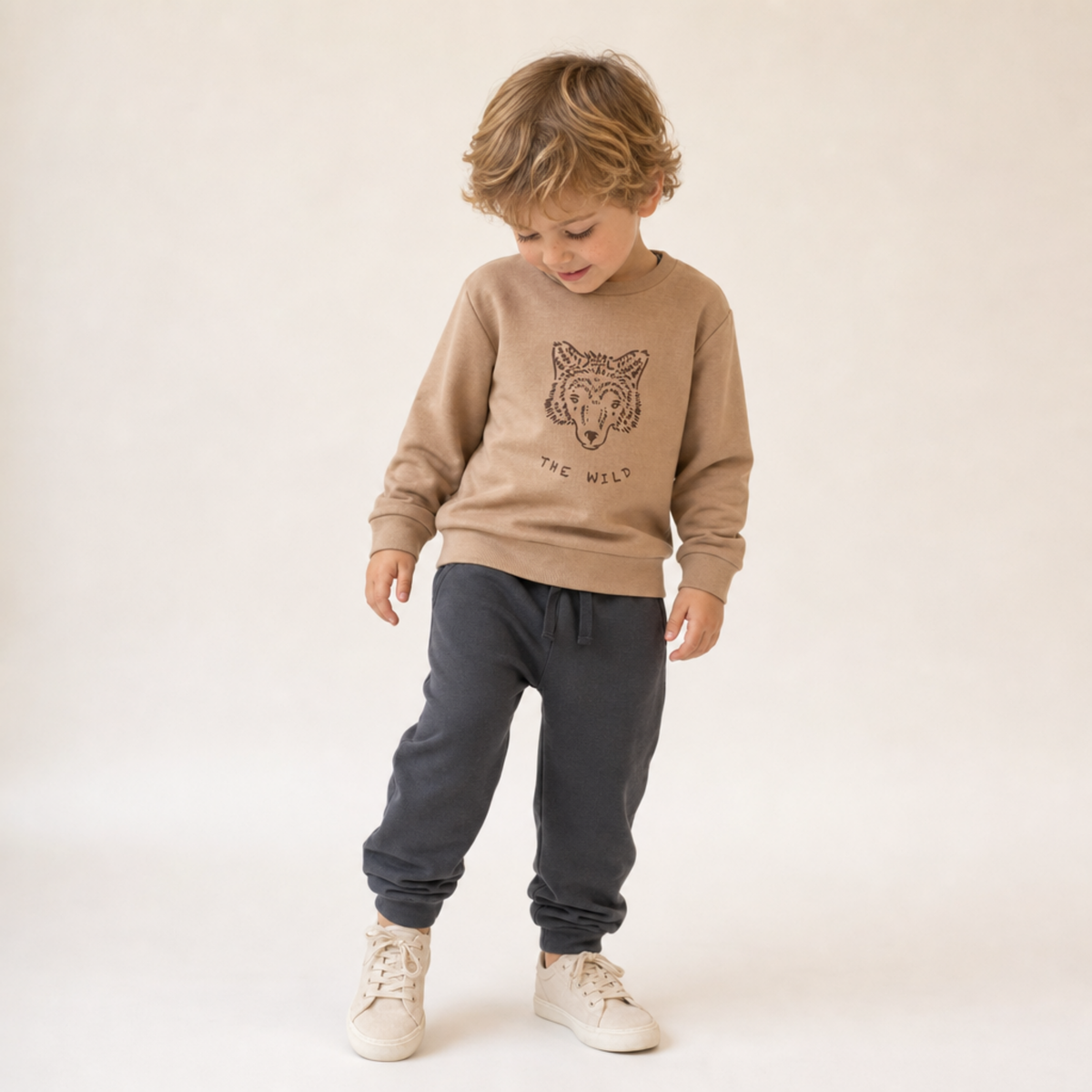 Organic Fleece Jogger Pants for Babies & Toddlers – Charcoal