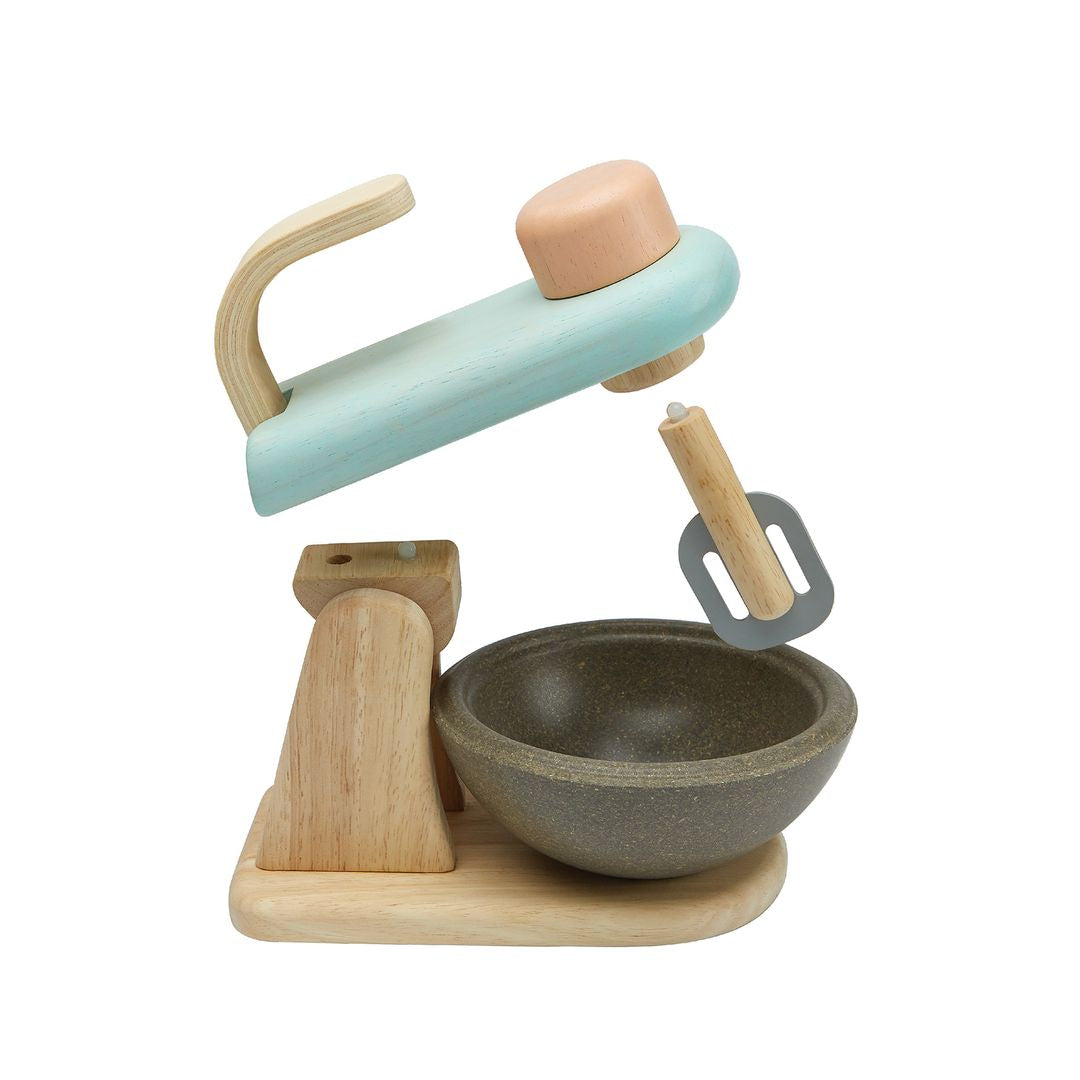 PlanToys Eco-Friendly Wooden Stand Mixer Set Pretend Play Toy