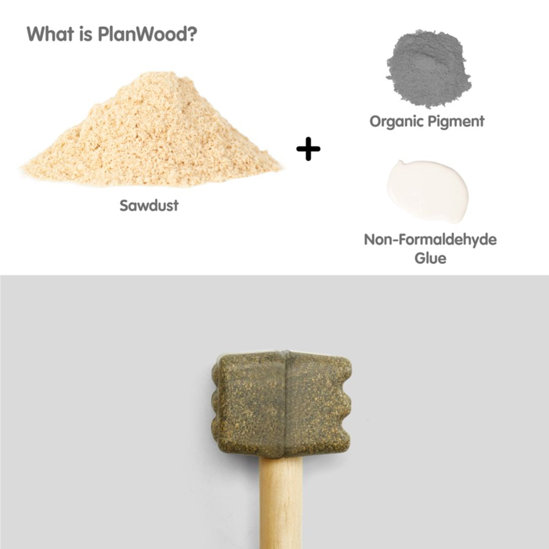 PlanToys Eco-Friendly Wooden Pretend Play Kids' Chef Set