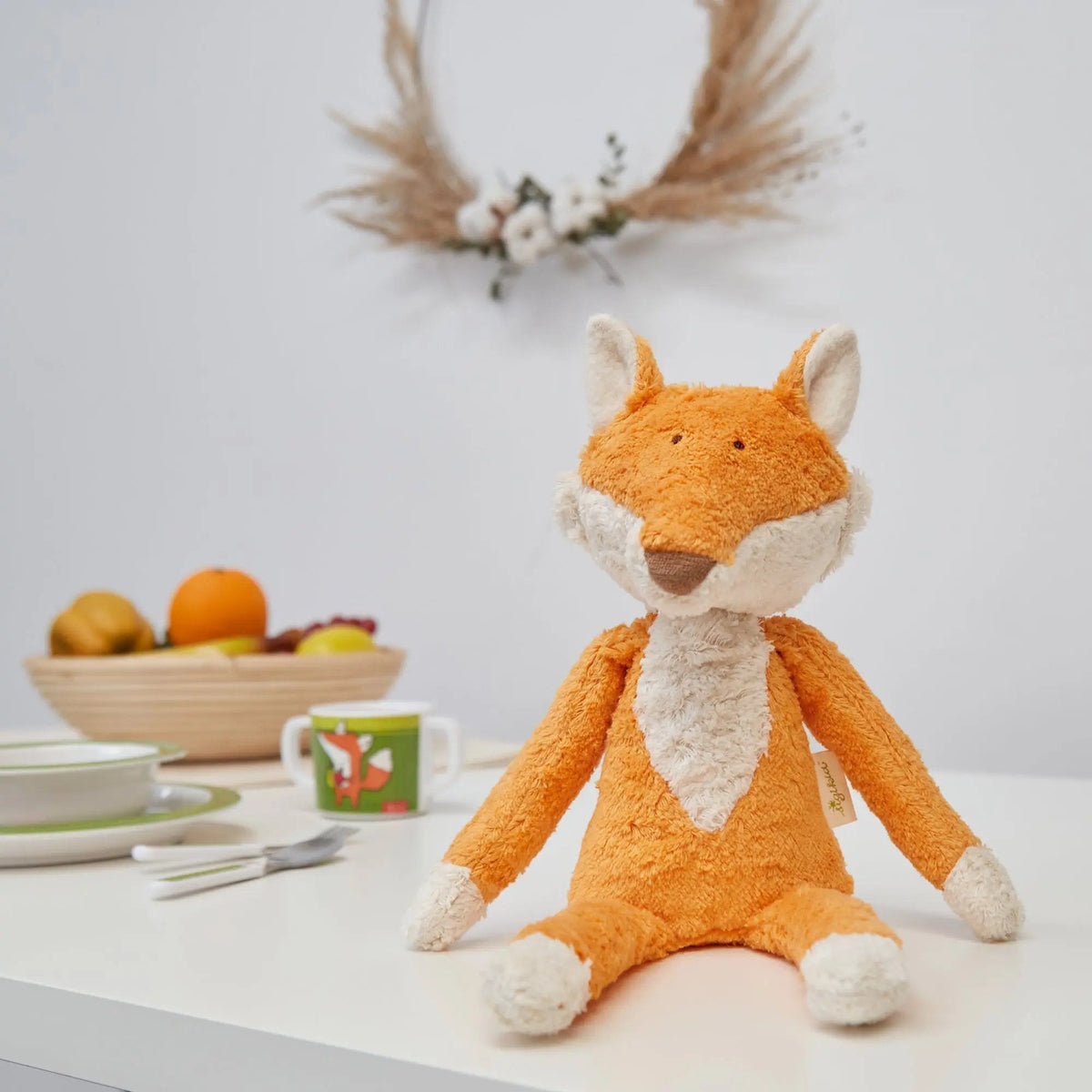 sigikid Organic Cotton Plush Fox with Organic Lambswool Filling – 15.7"