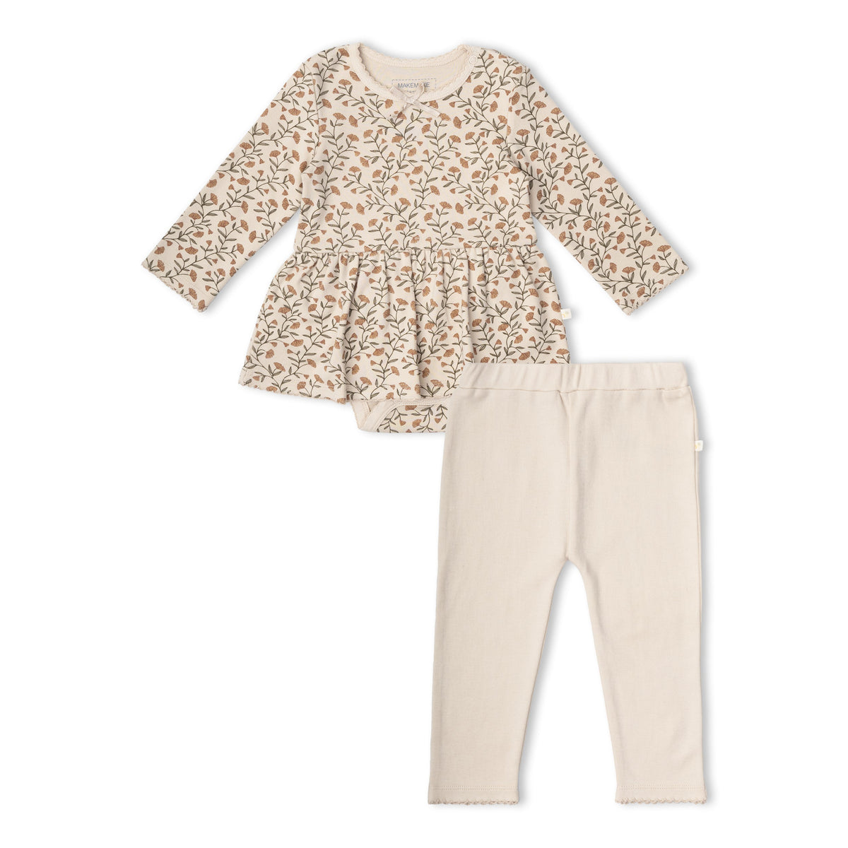 Organic Baby Bodysuit, Dress & Leggings Set – Rustbloom