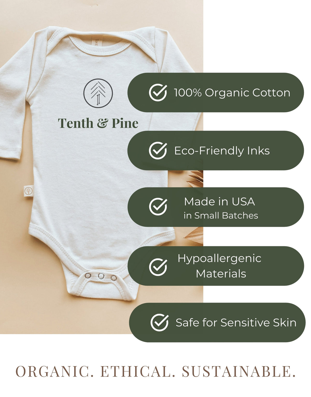 Bestie Organic Cotton Baby Bodysuit – Short Sleeve, 0–24M