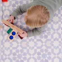 Load image into Gallery viewer, Blue Tile Vegan Leather Mat
