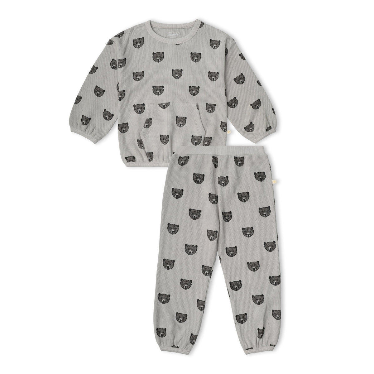 Organic Tee & Pant Slouch Set for Babies & Toddlers – Woodland Bear