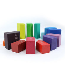 Load image into Gallery viewer, 15 Pcs Little Village Wooden House Toys Building Blocks
