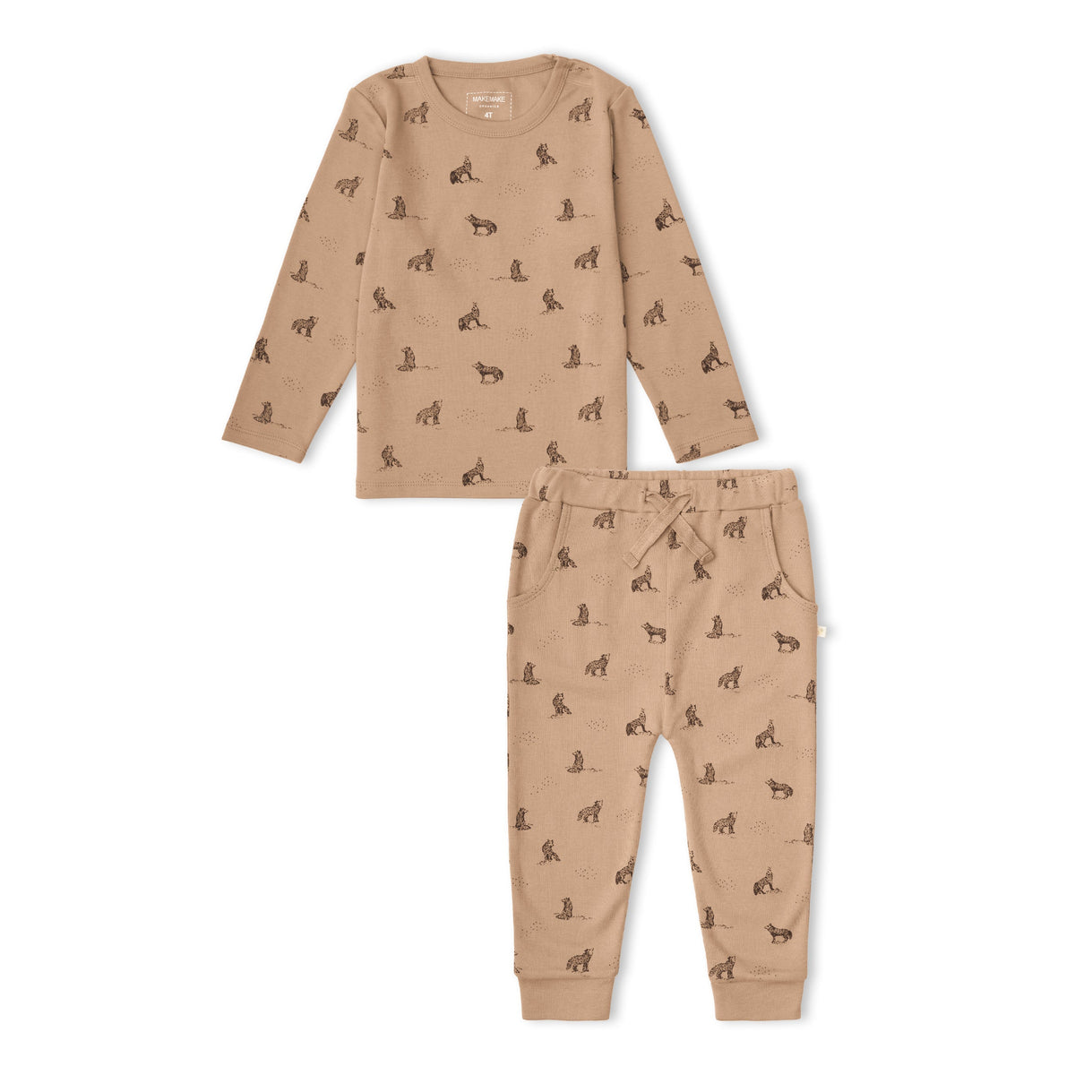 Organic Tee & Pants Set for Babies & Toddlers – Woodland Fox