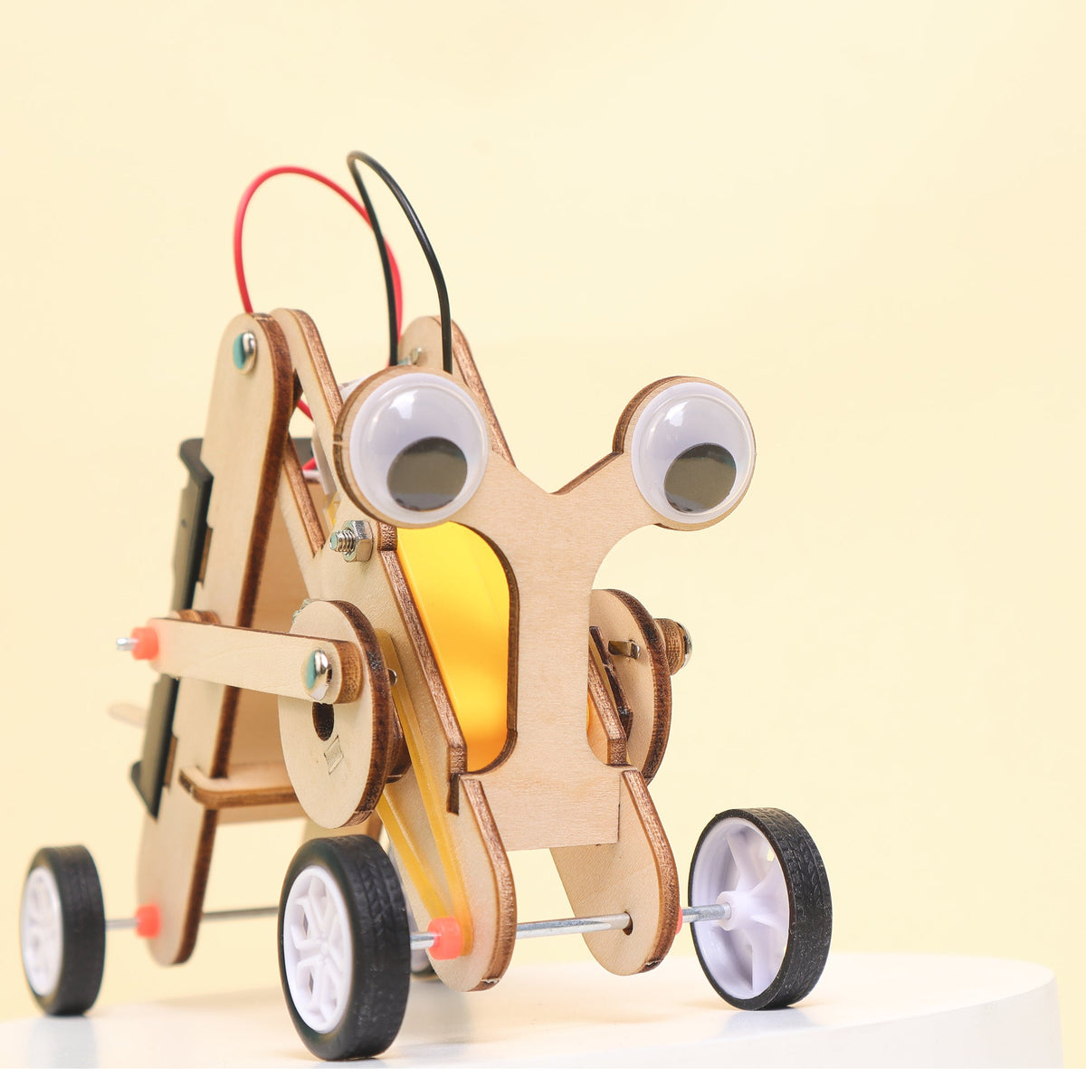 Kitsville Crawling Bug Robot DIY Kit – Wooden STEM Building Kit for Kids