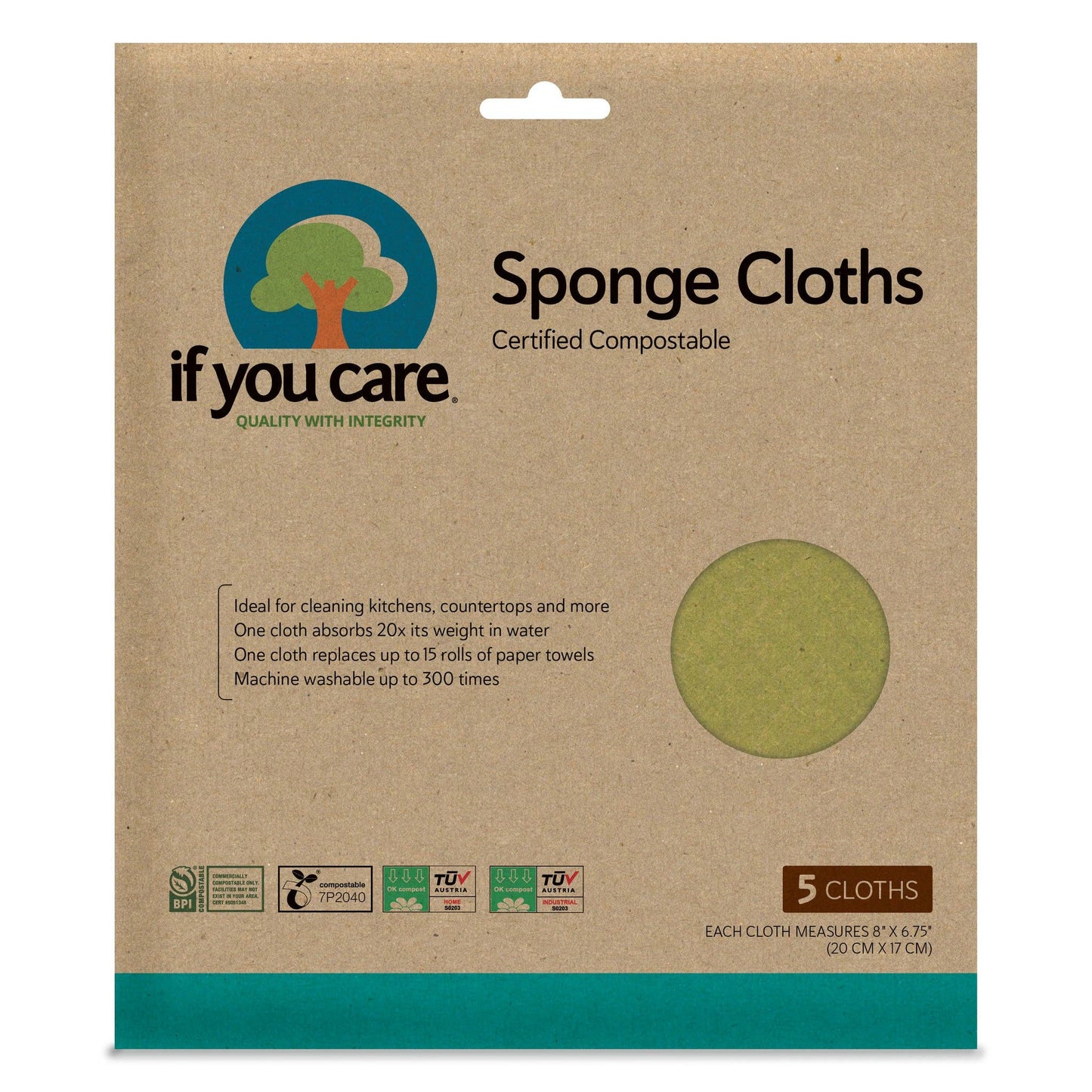 Sustainable & Compostable Sponge Cloths