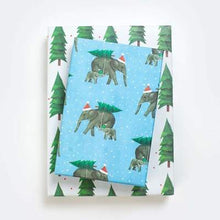 Load image into Gallery viewer, Elephant Tree • Double-Sided Eco Wrapping Paper • Holiday Edition
