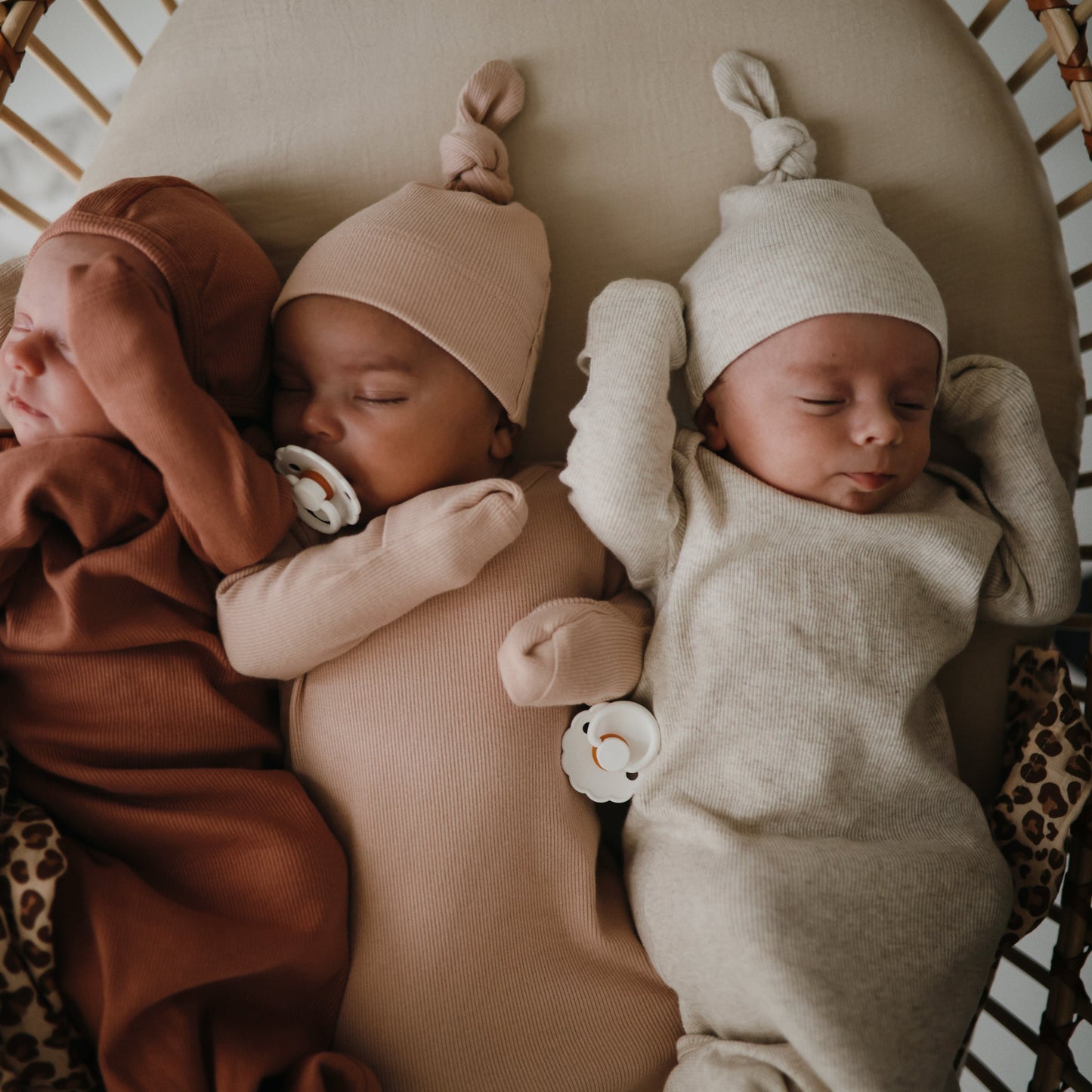 Mushie Organic Cotton Ribbed Baby Beanie