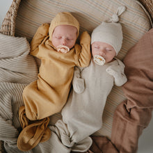 Load image into Gallery viewer, Mushie Organic Cotton Ribbed Baby Bonnet
