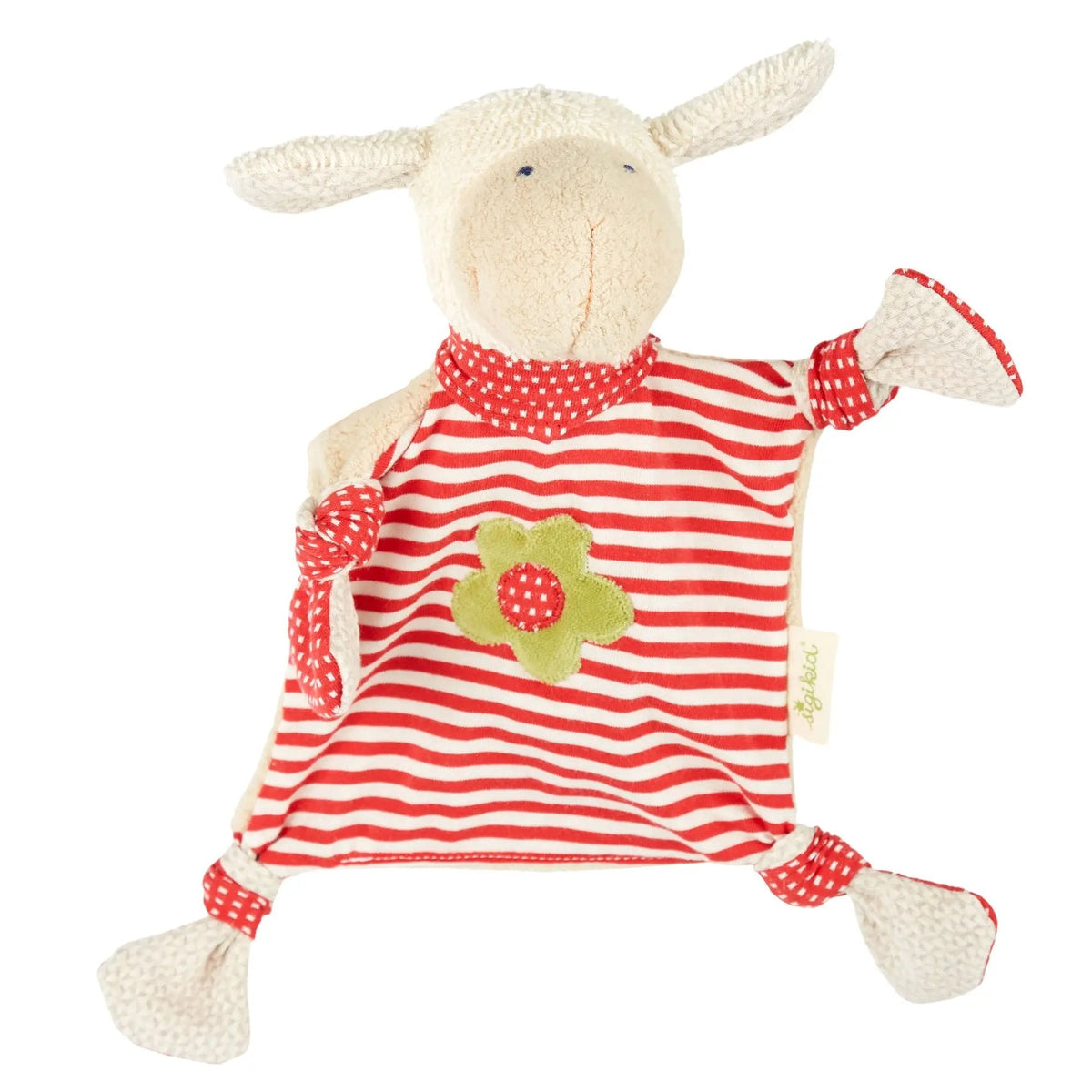 sigikid Organic Cotton Sheep Lovey Blankie with Organic Lambswool