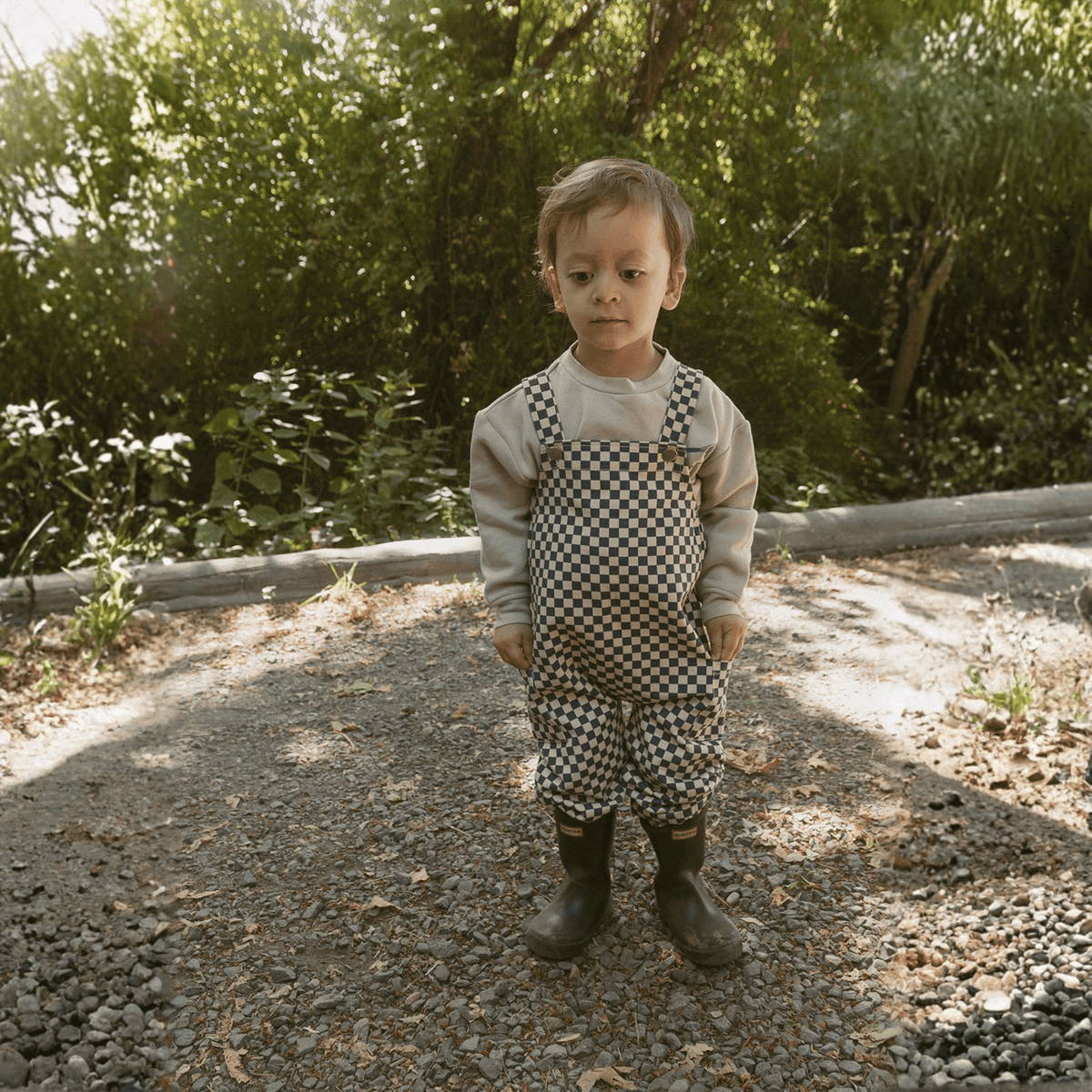 Organic Cotton Twill Overalls for Babies & Toddlers – Midnight Check