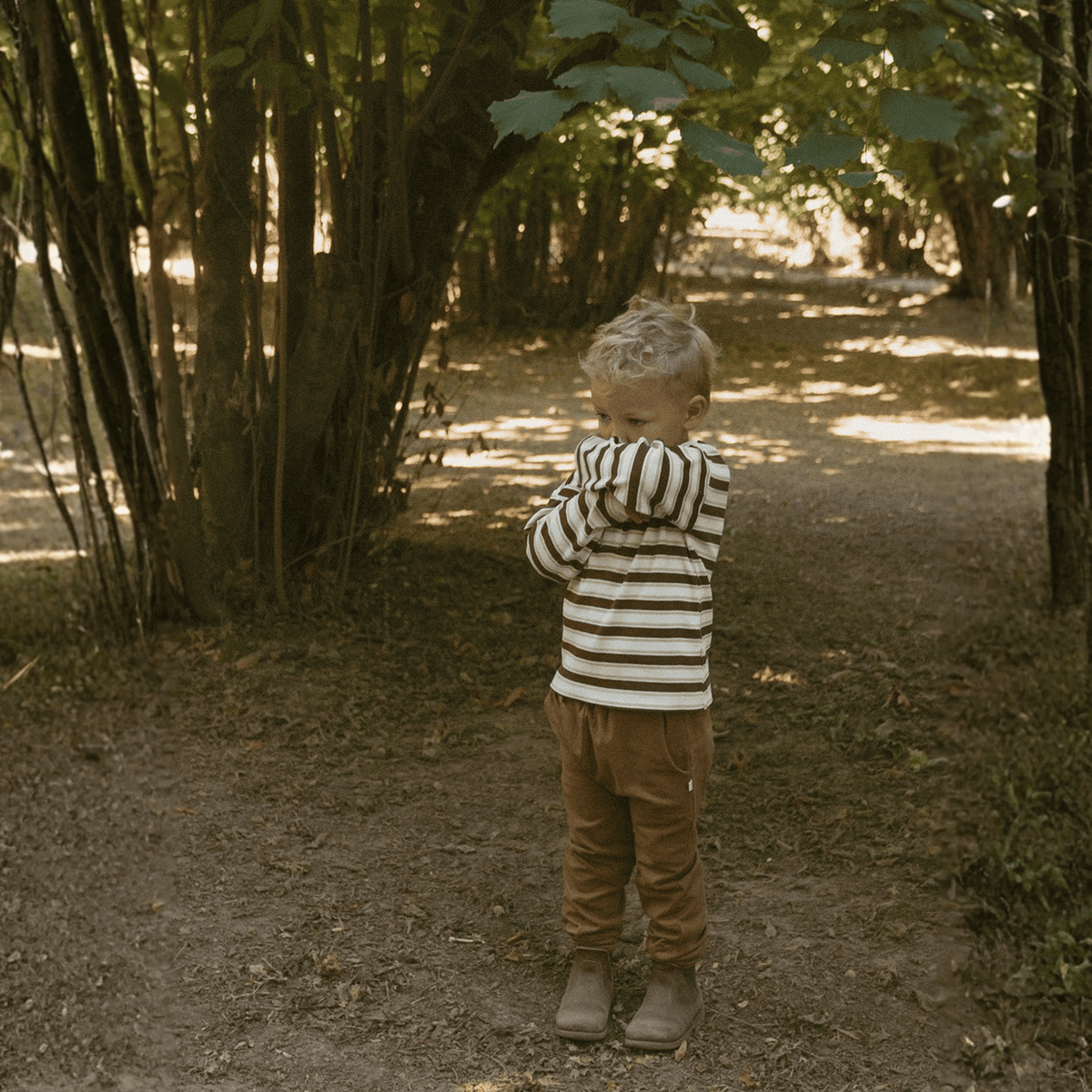 Organic Fleece Jogger Pants for Babies & Toddlers – Brown