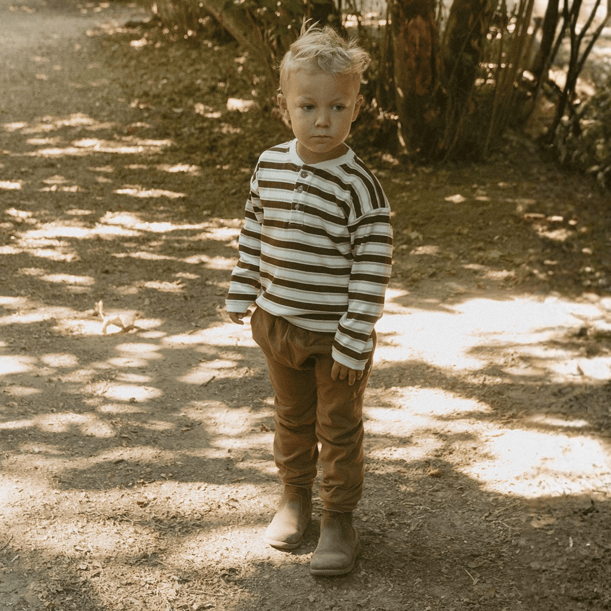 Organic Fleece Jogger Pants for Babies & Toddlers – Brown