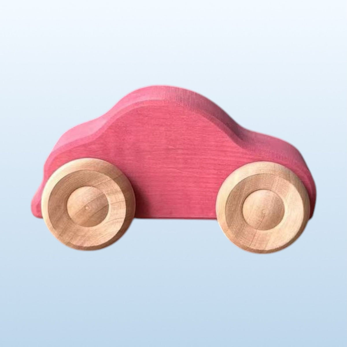 Green Elephant 7-Piece Wooden Rainbow Cars Set with 3 Peg Dolls
