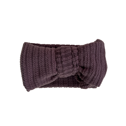 Luna + Luca Top Knot Headband - Brown