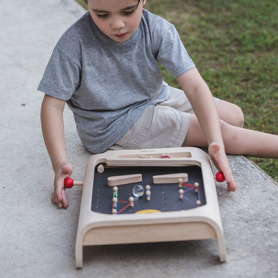 PlanToys Sustainable Wooden Pinball Game