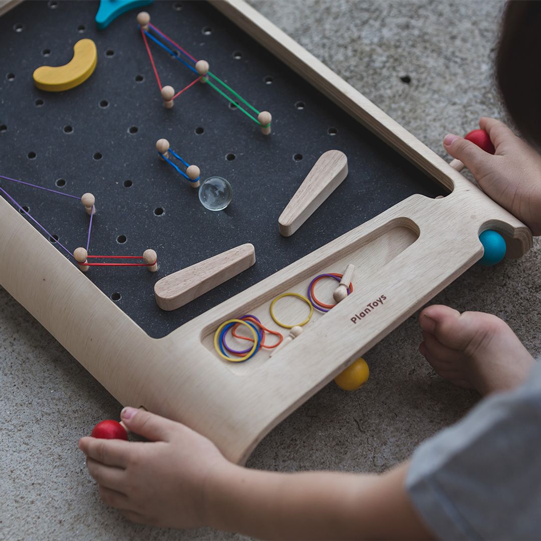 PlanToys Sustainable Wooden Pinball Game