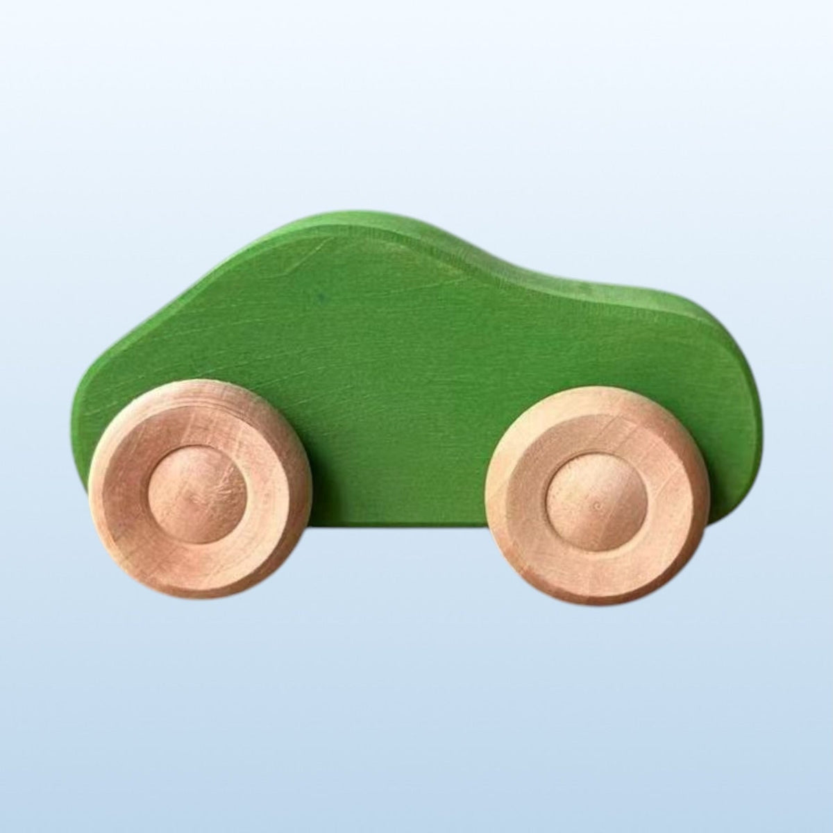 Green Elephant 7-Piece Wooden Rainbow Cars Set with 3 Peg Dolls