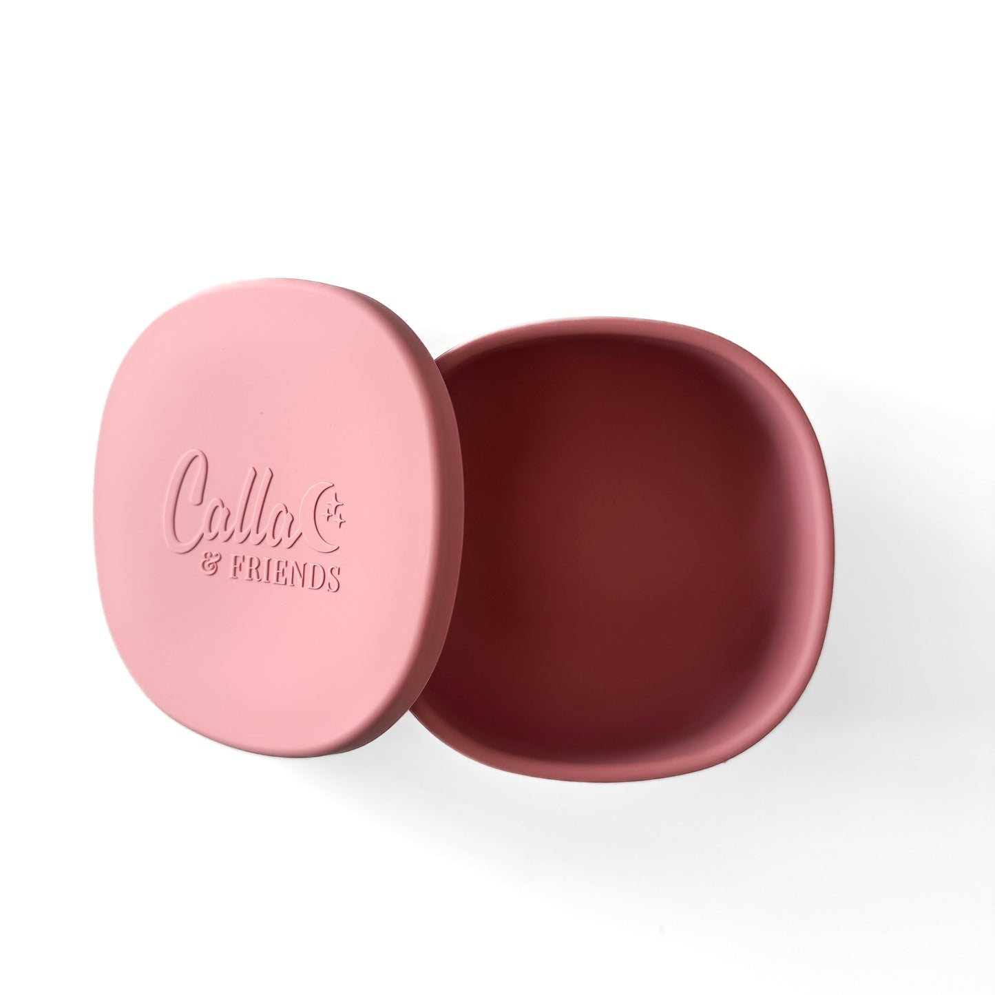 Calla and Friends Boston Bowl | 100% Food-Grade Silicone Suction Bowl with Lid | BPA-Free Toddler Bowl