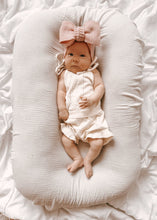 Load image into Gallery viewer, Luna + Luca Pointelle Organic Cotton Baby Girl Summer Set - Cream
